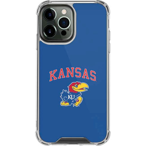 University of Kansas Collegiate Text iPhone 13 Pro Max Clear Case